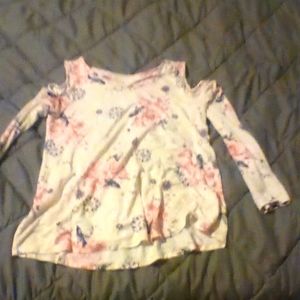 Open shoulder blouse